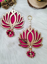 Lotus Hangings for Decoration Floral Wall Hangings for Temple,Diwali Decor Hanging,Diwali Gift Decor,Wedding and All Festival Decor